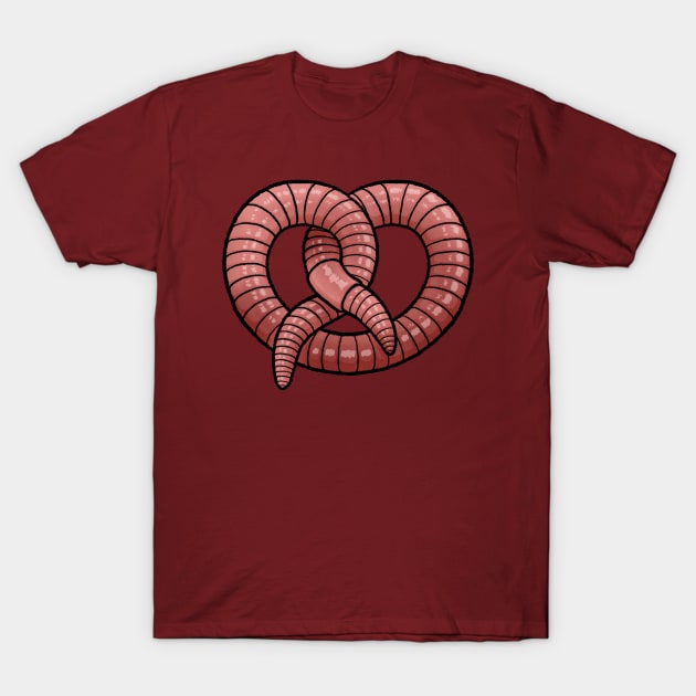 Worm Pretzel T-Shirt by JenniferSmith